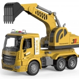 Pelleteuse de chantier à inertie avec effets lumineux et sonores 28 cm