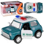 Voiture de police en métal avec portes ouvrantes 1:38, à rétrofriction