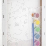 Grafix peinture par numéros – sapin de Noël, toile sur châssis 19,5 × 29,7 cm