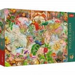 Puzzle Trefl Tea Time : Carte du monde antique 1000 pièces