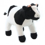 Vache en peluche tachetée 19 cm