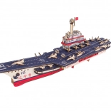 Woodcraft puzzle 3D en bois porte-avions Liaoning