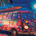 Puzzle EUROGRAPHICS VW Fête sur la plage 1000 pièces