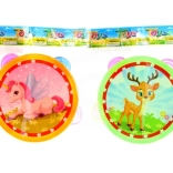 Tambourin avec animaux 13,5 cm