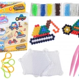 Set de perles aquatiques DIY – perles magiques, 8 couleurs, véhicules de chantier