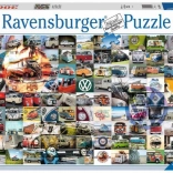 Puzzle Ravensburger 3000 pièces – 99 moments VW Campervan