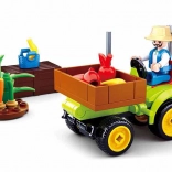 Jeu de construction Sluban Petite Ville Ferme Tracteur à fruits