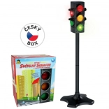 Feu de signalisation à piles avec des fonctions réalistes