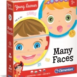 Clementoni Young Learner puzzle aux multiples visages 6×3 pièces