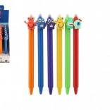 Stylo effaçable avec motifs monstrueux 15 cm, plastique, assortiment de couleurs