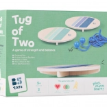 Tir à la corde sur planche d’équilibre – jeu en bois pour 2 joueurs