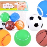 Balles en caoutchouc sifflantes – set de 5 balles sportives