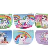 Portefeuille à motif licorne avec fermeture éclair