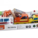 Voitures en bois – set de 6 pièces