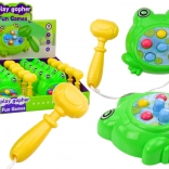 Mini-jeu Grenouille Wac‑a‑Mole avec marteau à cordelette – vert