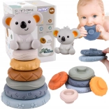 Woopie baby pyramide d’apprentissage à empiler koala 2-en-1 anneau de dentition