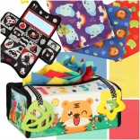 Jouet sensoriel Montessori avec mouchoirs et tapis 2en1