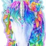 Puzzle en bois Licorne stylée 150 pièces WOODEN CITY