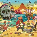 Puzzle Ravensburger aventure pirate XXL