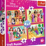 Puzzle 4 en 1 – contes de fées PRINCESSES DISNEY