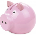 Vilac tirelire en bois cochon rose