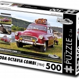 Puzzle rétro-voitures Škoda Octavia Combi 1964 – 500 pièces
