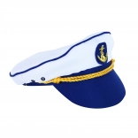 Casquette de capitaine marine pour enfant bleu