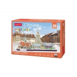 Puzzle 3D CityLine panorama Varsovie 159 pièces