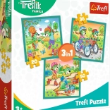 Puzzle Treflíci 3-en-1 – Faites connaissance avec les Treflíci (20, 36 et 50 pièces)