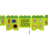 tableau d’activités mural en bois Crocodile Junior