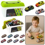 set de petites voitures métalliques dans une mallette – 50 pièces