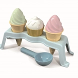 ANDRONI moules à sable – glace avec présentoir, lot de 8 pièces