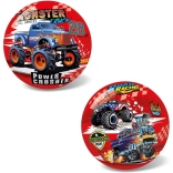 balle avec motif monster truck, 14 cm
