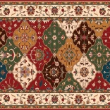 Puzzle Fleurs anatoliennes sur tapis 1000 pièces