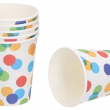 Gobelets de fête à pois 250 ml, 6 pcs