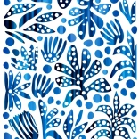 Transferts thermocollants - Feuilles Bleues