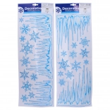 Autocollants pailletés de fenêtre de Noël