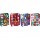 Sac cadeau S 18 × 23 × 8 cm – motif de Noël