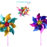 Moulin à vent coloré – lot de 2 pièces