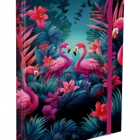 BAAGL Chemise pour cahiers A4 – flamants roses