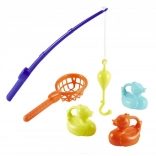 Pêche aux canards – set avec canne, épuisette et 3 canards