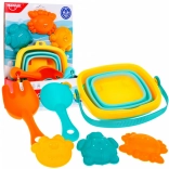 Ensemble d’accessoires pour enfants pour le sable 12 m+ seau + moules + pelles