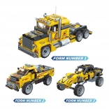 Qman Idées illimitées – transporteur audacieux, set de construction à rétrofriction