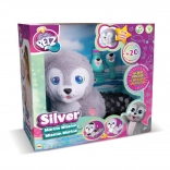 Phoque en peluche interactif Silver