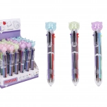 Stylo multicolore Chat, 6 couleurs