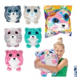 Balle en peluche gonflable avec animal 30 cm