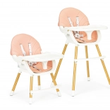 Chaise haute évolutive 2‑en‑1 ECOTOYS