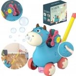 Woopie trotteur petite vache avec bulles et sons – bleu