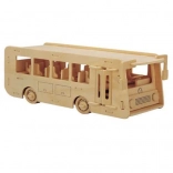 Woodcraft Puzzle 3D en bois autobus