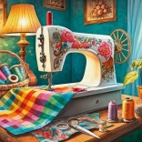 Puzzle Cherry Pazzi Mon coin couture 1000 pièces